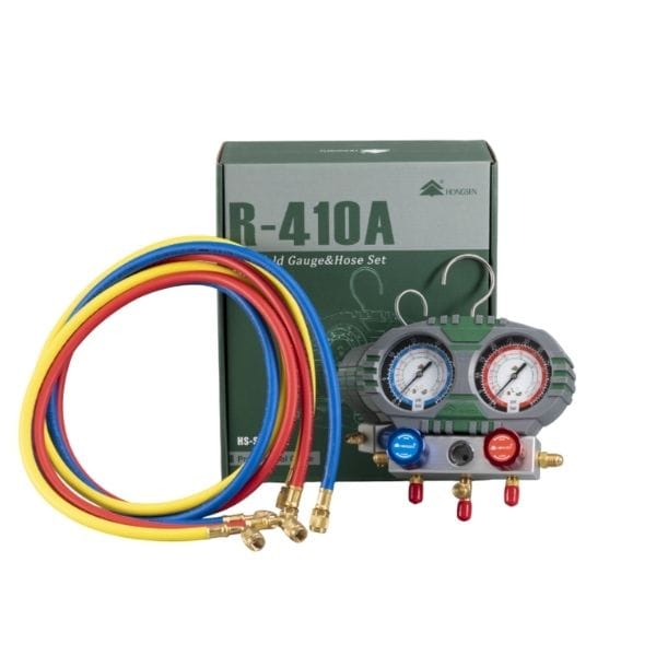 Hongsen Manifold Seti HS-S60-102 R-410A / R32 Ø80 150 CM Hortumlu