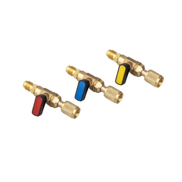 Refco CA-1/4"SAE-R Kýrmýzý Küresel Servis Vanasý