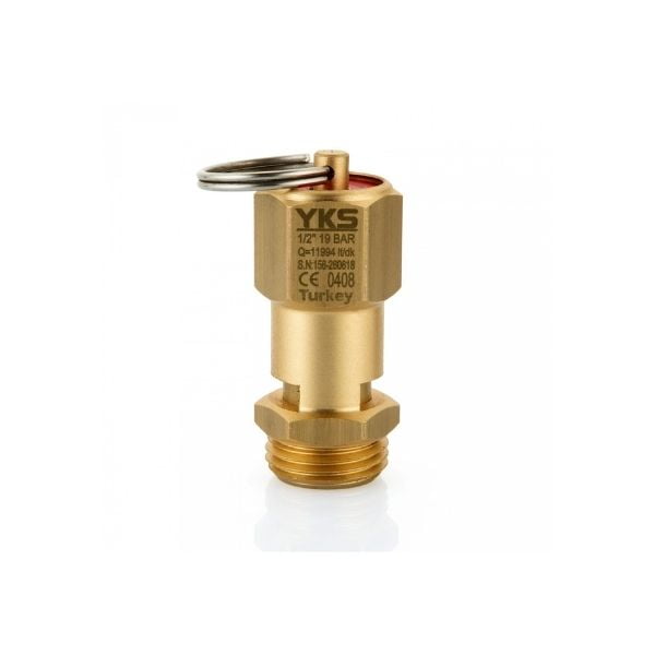 Yks 1/2 19 Bar Ce Air Emniyet Ventili YKS-156 No:156-131023 Hava Kompresörü İçin